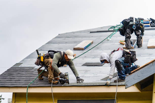 Professional Gutter Installation technician working in Mechanicsville, VA